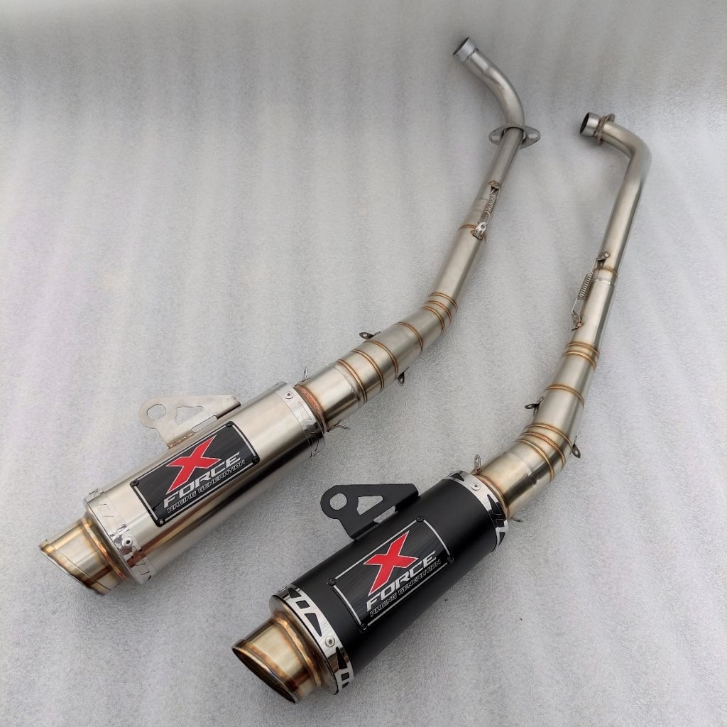 Knalpot Original Force X Racing Type X2 Jupiter z 5tp Jupiter z1 Vega New Kph Supra x 125 Karisma Bl