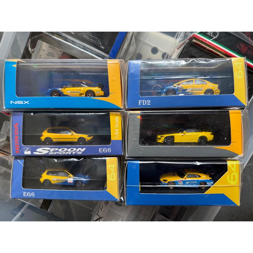 YM Model 1/64 Resin Honda Civic Honda S2000 Honda NSX Spoon Sports Set