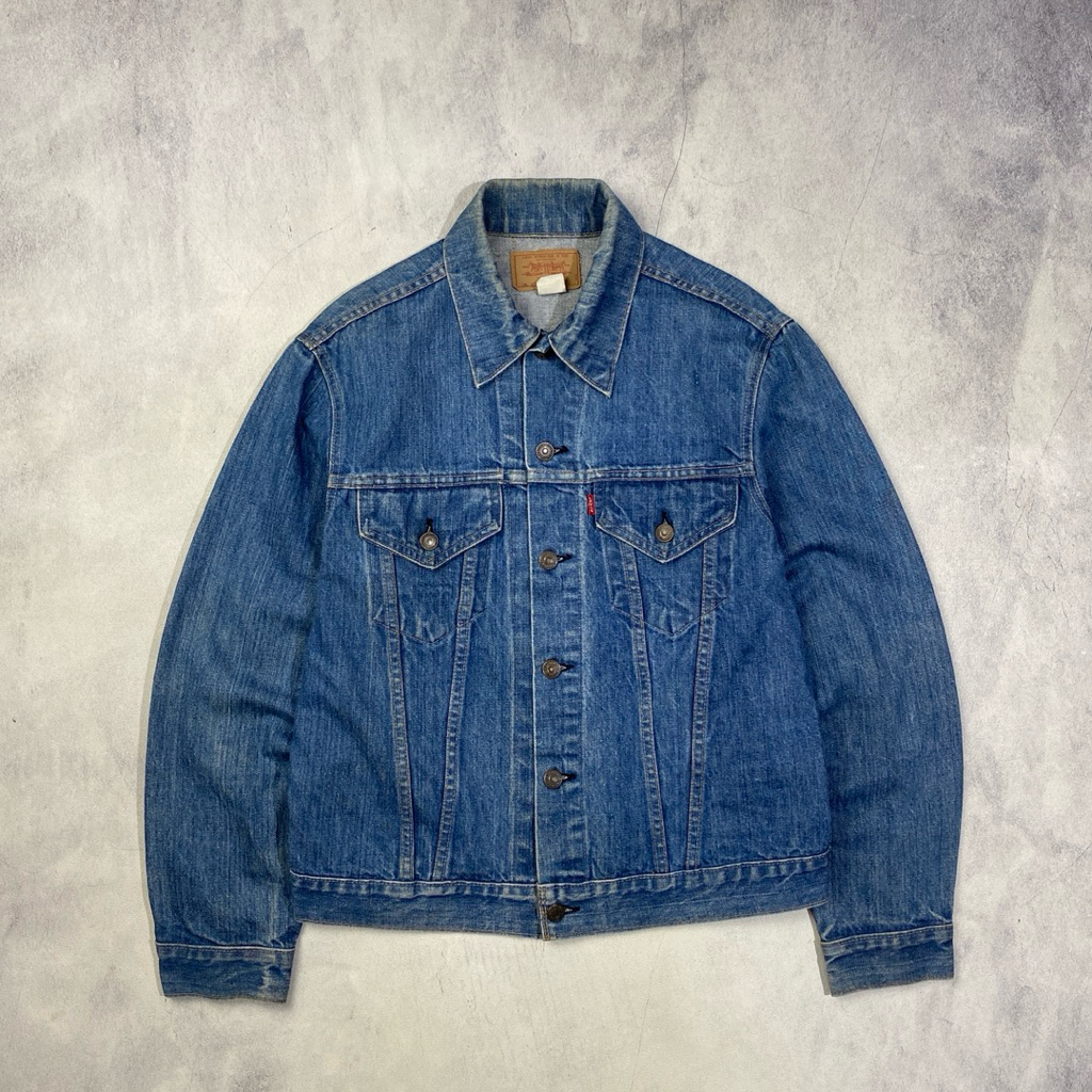 Vintage 70s 70505 0213 USA Levis Type III Stamp 52 Denim Jacket Casual Harrington Work Jacket