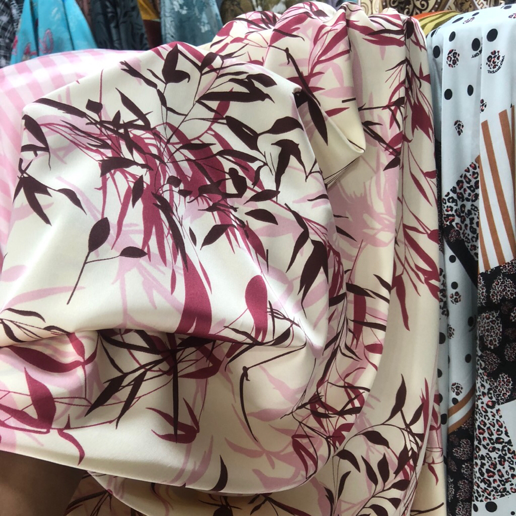 kain armany silk motif bunga - kain armany silk motif impor - kain armany silk motif premium elg