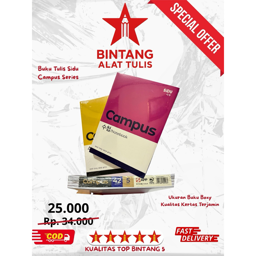 

Buku Sidu Maxy 42 Lembar | Campus Edition | Netral | Buku Tulis Murah