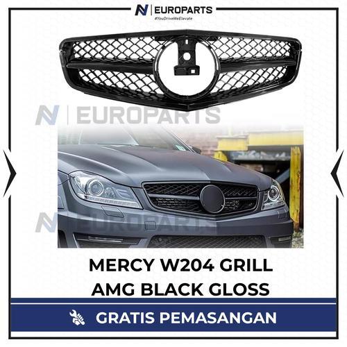 W204 GRILL AMG BLACK GLOSS MERCEDES