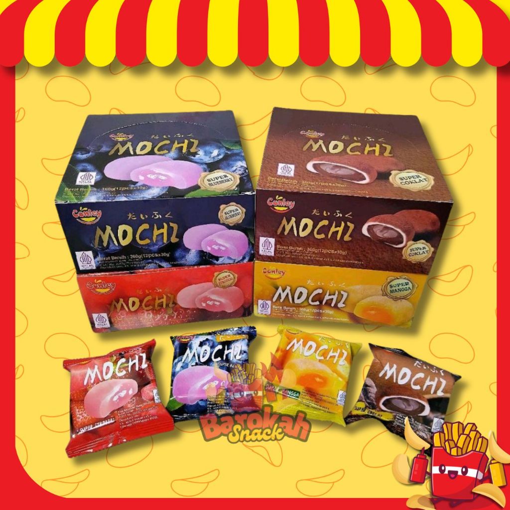 

MOCHI CONLEY RASA SUPER / MOCHI / JAJAN VIRAL / SNACK HARIAN / CHIKY / RENTENG / SNACK ANAK ANAK / COKLAT WARNA WARNI