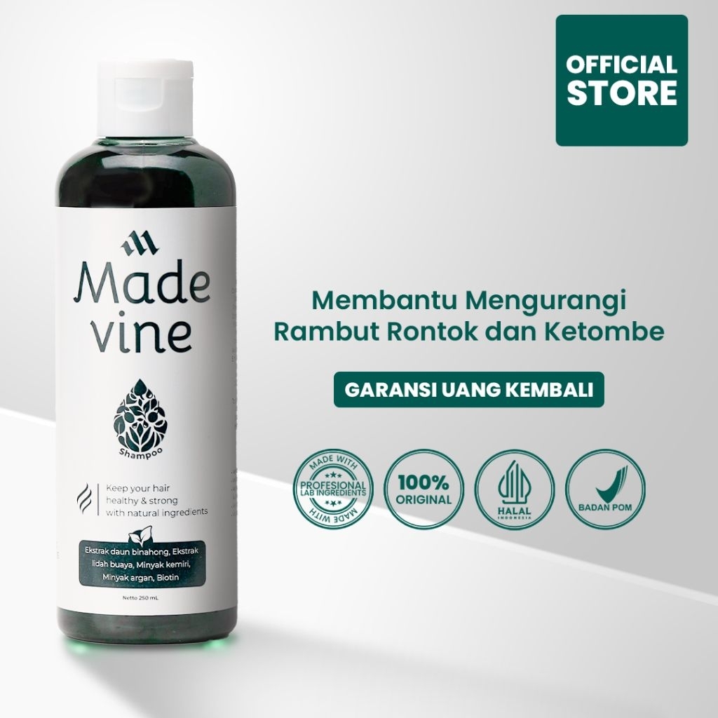 Madevine Hair Treatment Shampoo Perawatan Rambut Rontok Dan Kering