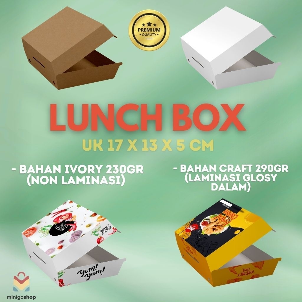 

LUNCH BOX | IVORY 230GR | UKURAN 17 X 13 X 5 CM | DUS MAKANAN | KEMASAN | DUS GREATFOOD