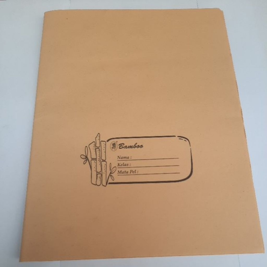 

Sampul buku kertas GAMBAR BAMBOO ukuran Quarto kwarto isi 20pcs