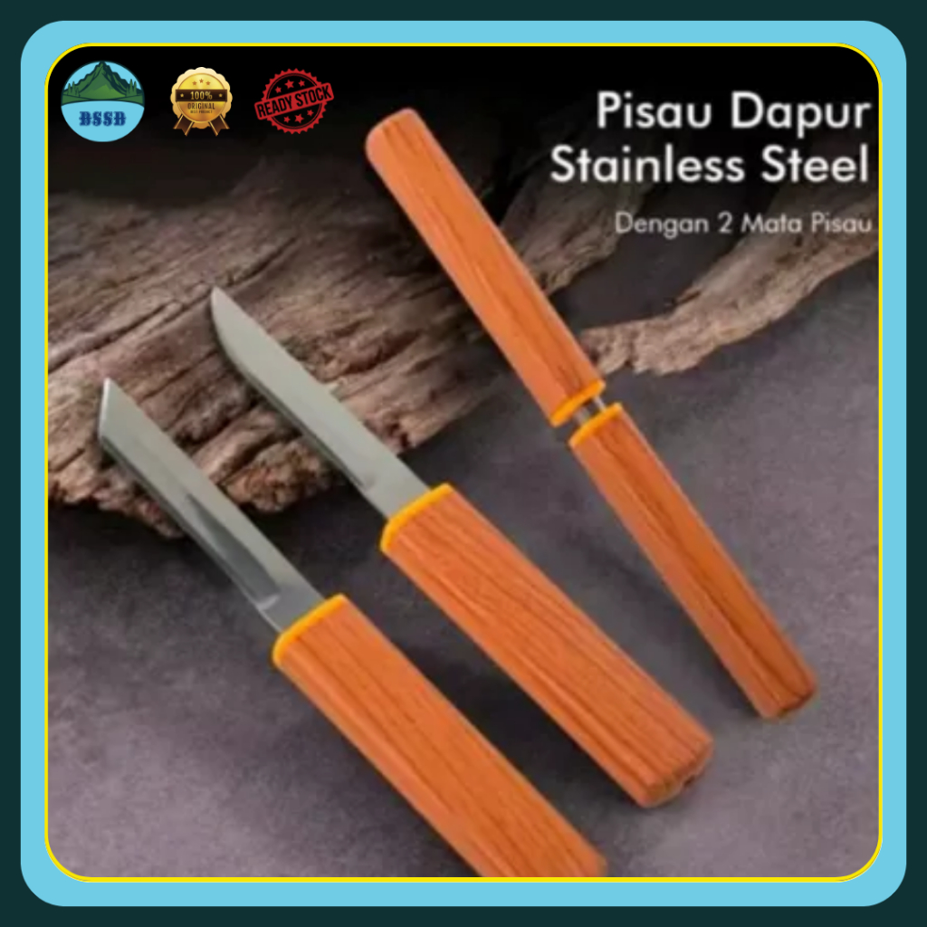 Pisau Dapur | Pisau Katana Jepang | Pisau Mata Dua | Pisau 2 in 1