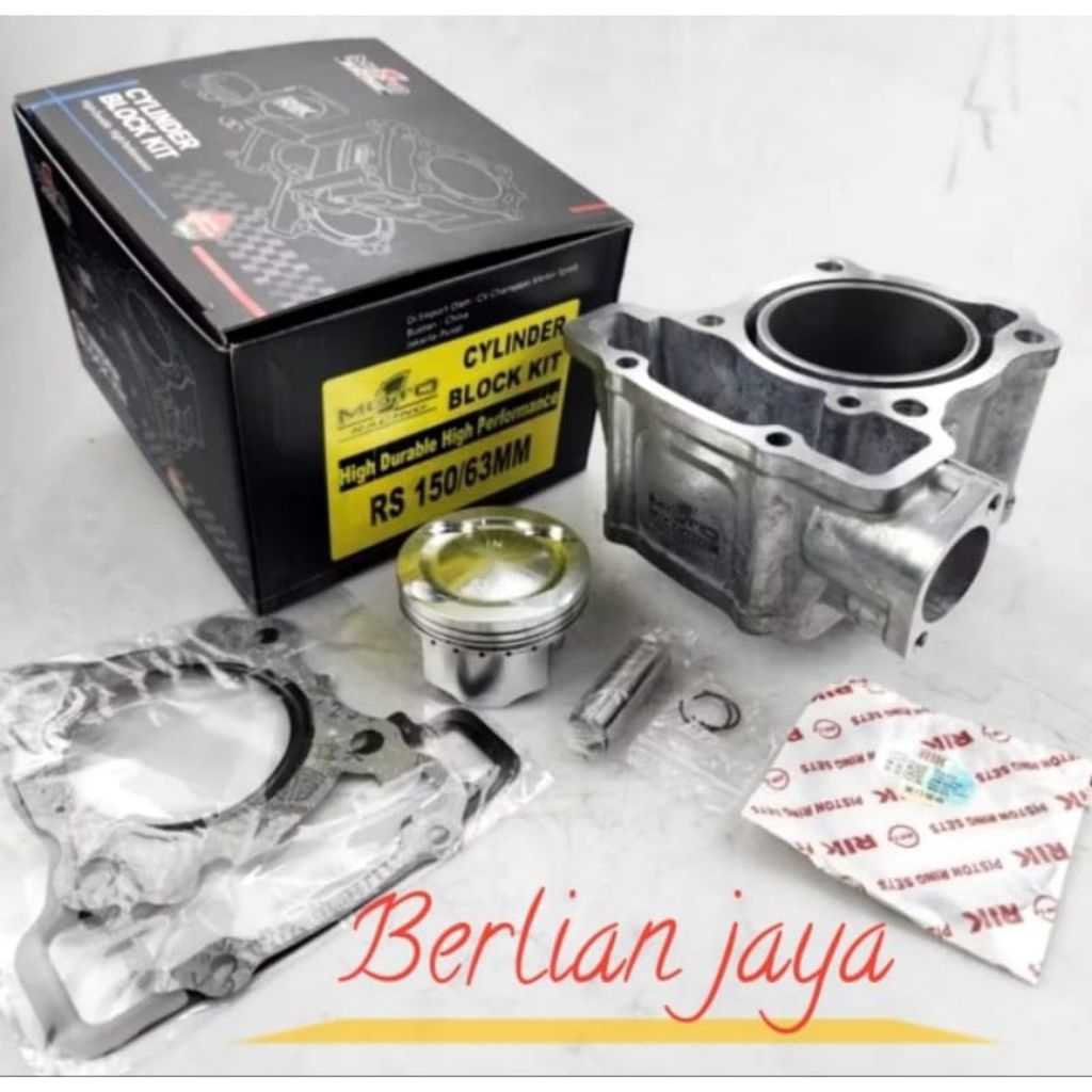 Blok seher/Cylinder blok bore up moto 1 uk 63mm buat motor sonic150/supra GTR 150/cbr150 new(LED),cb