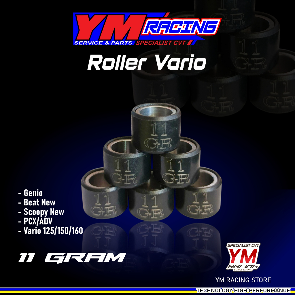 ROLLER 11 GRAM VARIO, ROLER GENIO 11 GRAM, LOLER SET VARIO 125 || VARIO 150/160, ROLLER  ADV PCX, RO