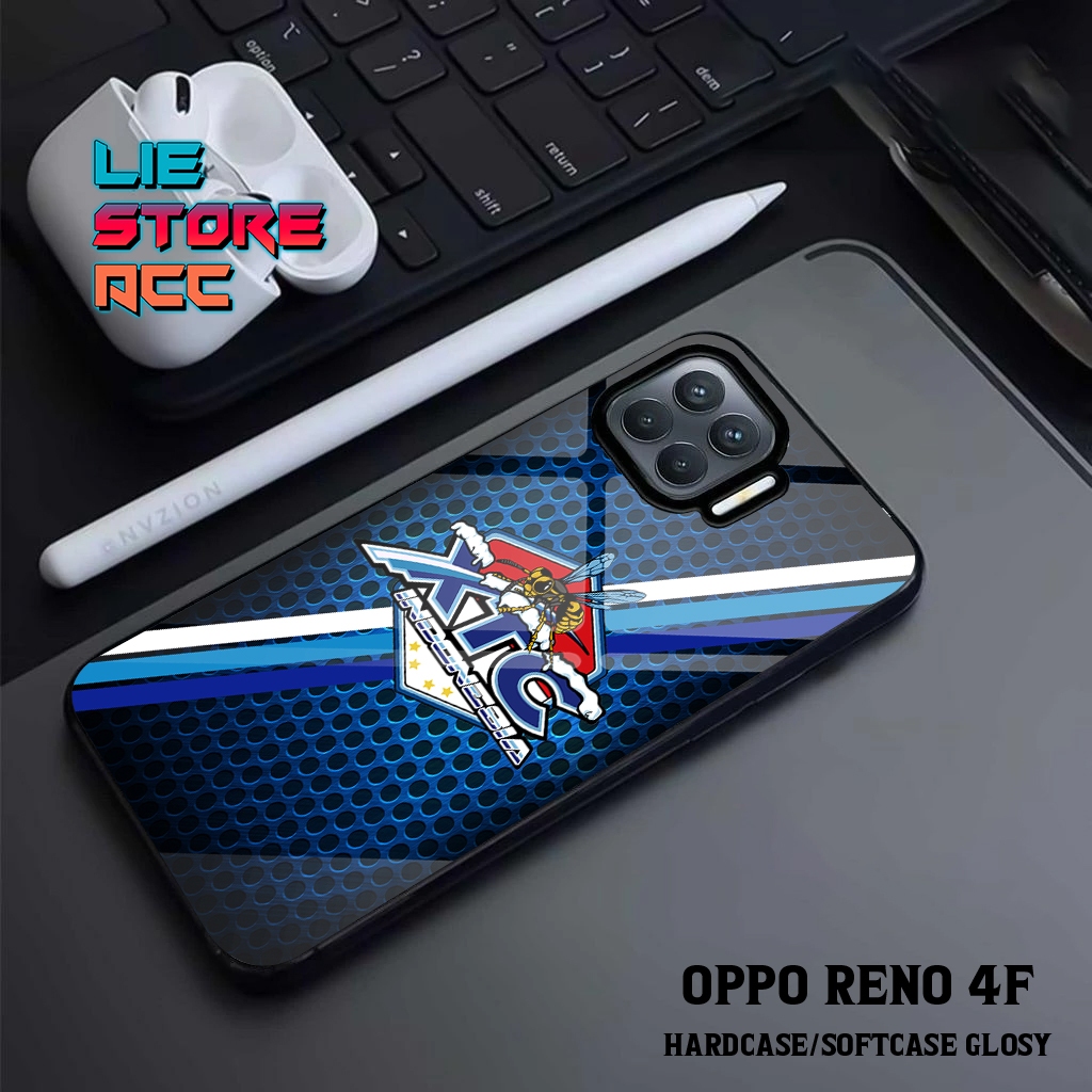 liestore_acc Case OPPO RENO 4 / RENO 4F / RENO 4 PRO Motif [ LOGO ] Hp Glossy Casing Hardcase Softca