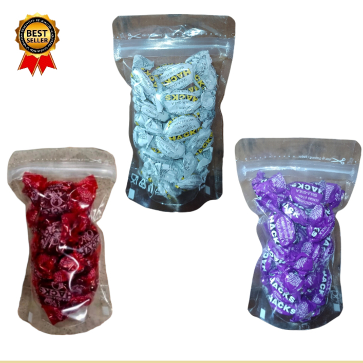 

Permen hack hak heck original blackcurrent honey lemon asli 100gr