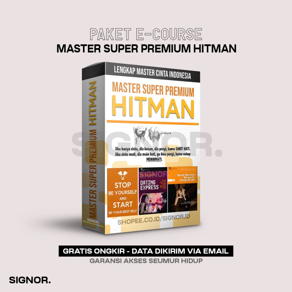 Super Premium HITMAN (MASTER CINTA) Ratusan Materi Romansa Dari Pakar Cinta By Ronald Frank