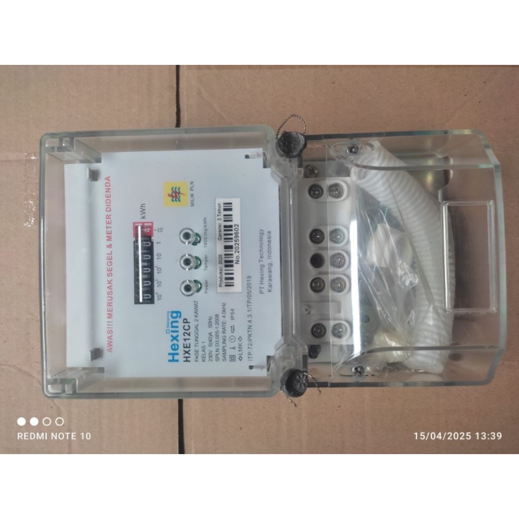 kwh meter hexing 5.40A 1phase