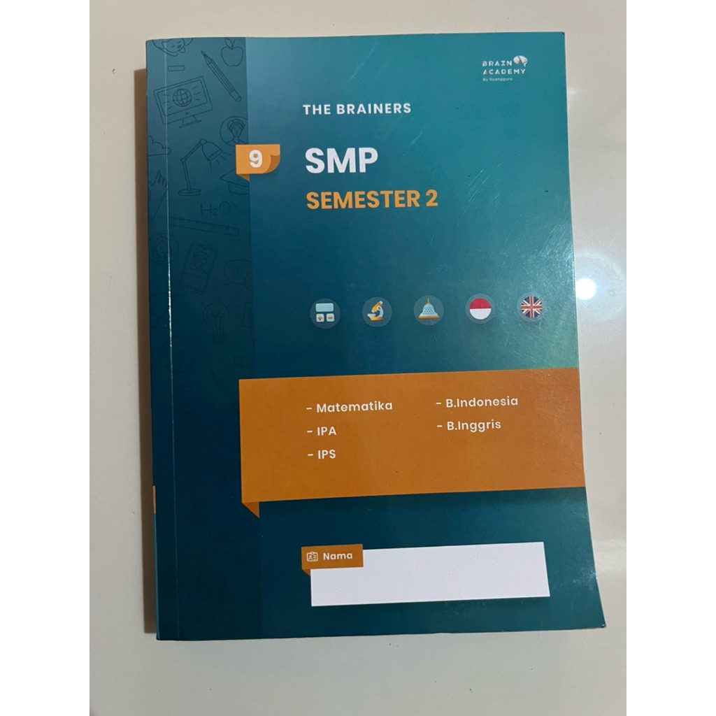 BUKU MODUL BRAIN ACADEMY RUANGGURU THE BRAINERS SMP MTS SMA MA IPA SAINTEK OFFLINE KELAS 9 10 SEMEST