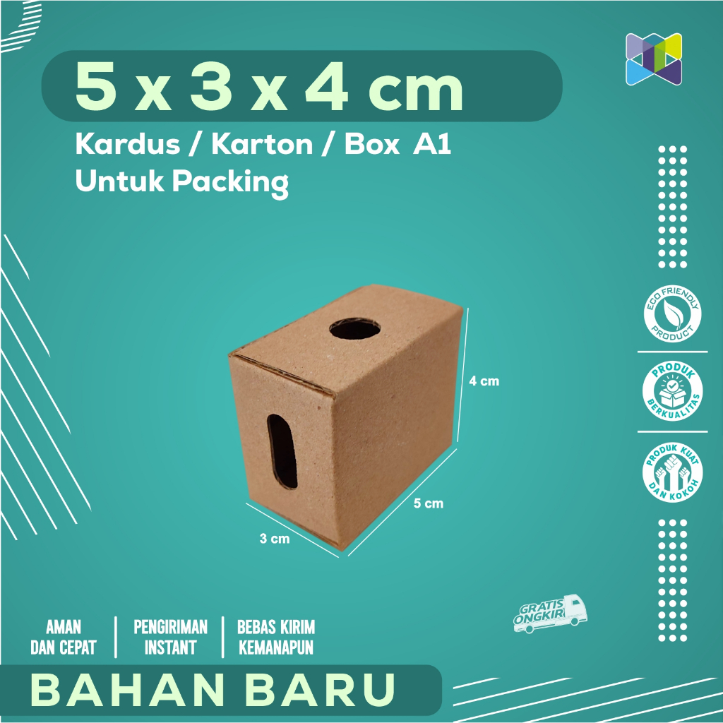 

Box Packing 5x3x4 / Kardus Packing / Karton Packing cocok untuk Aksesoris, Skincare, Elektronik, Barang Pecah Belah, Harga home industri langsung.