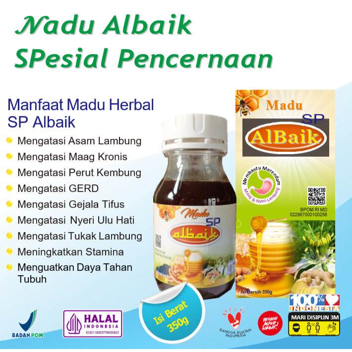 

MADU SPESIAL PENCERNAAN, ASLAM ALBAIK 350ML