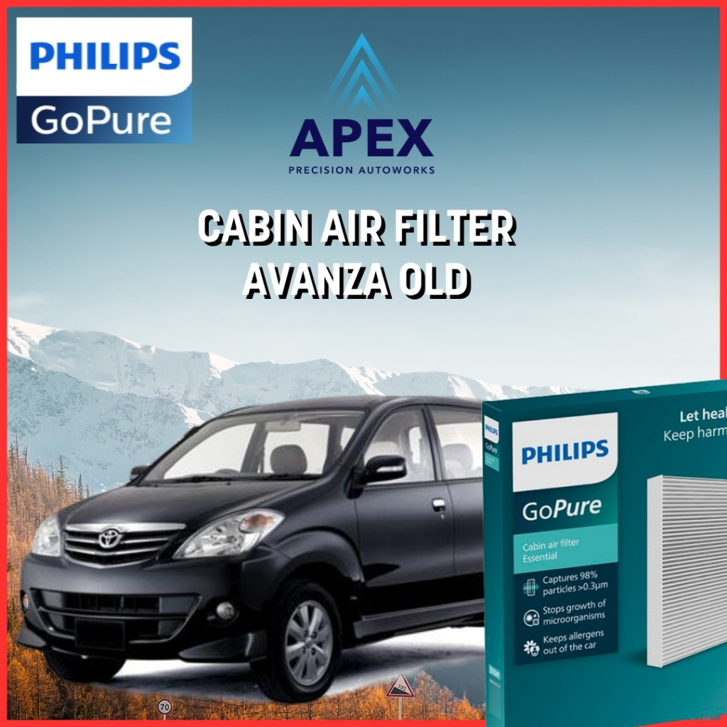 PHILIPS GOPURE CABIN AIR FILTER / FILTER AC AVANZA OLD