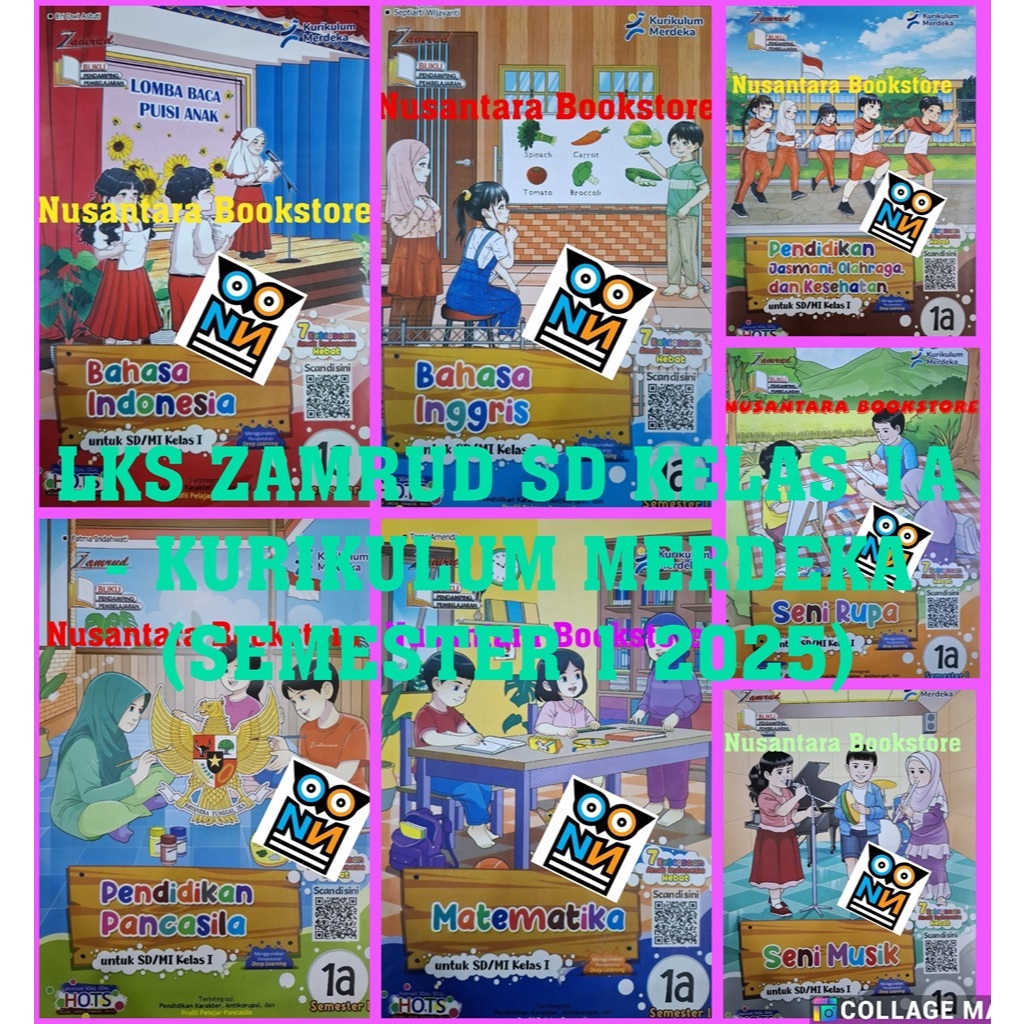 LKS ZAMRUD SD Kelas 1A - Kurikulum Merdeka (Semester 1 Tahun 2025)