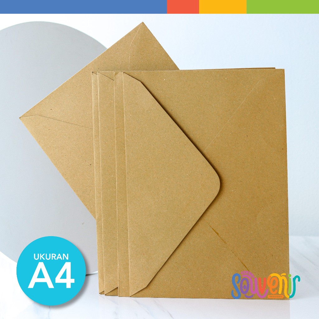 

A4 Amplop Vintage Kraft | Bahan Kraft 150GR | Ukuran 31x22CM A4 | Amplop Murah