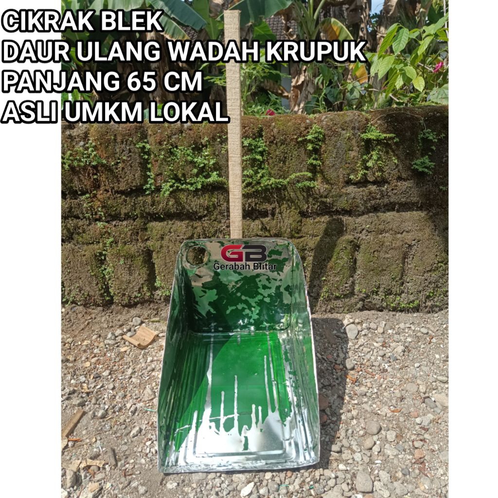 Cikrak sampah / Cikrak blek / Cikrak seng / serok sampah anti pecah / Pengki sampah blek