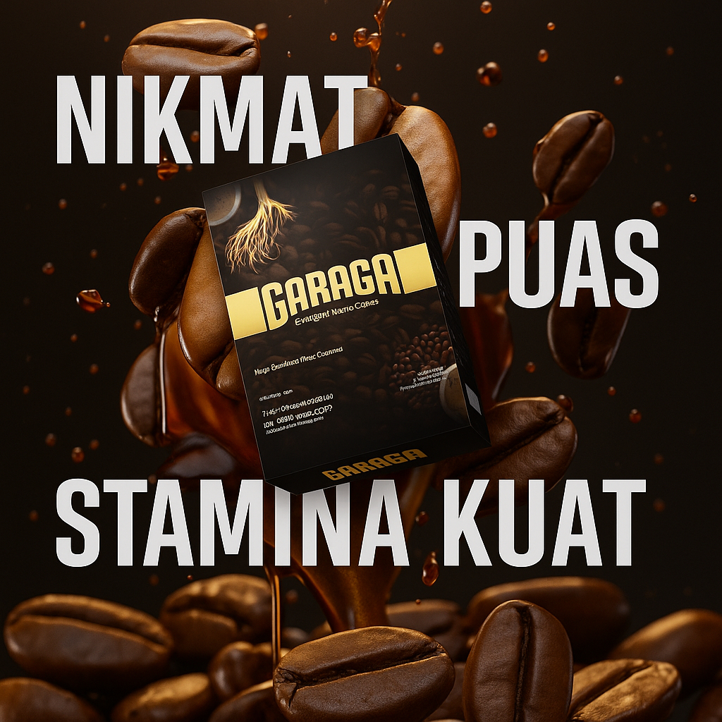 

Garaga Kopi Stamina Pria Dewasa Tahan Lama Estrak ginseng Isi 5 Sashet Halal Terdaftar Bpom