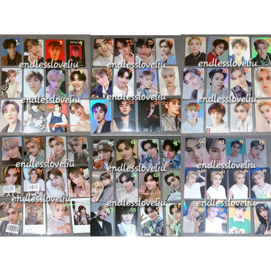 pc photocard nct wayv xiaojun official tatto take off holo beyond live id we got a family bad alive 