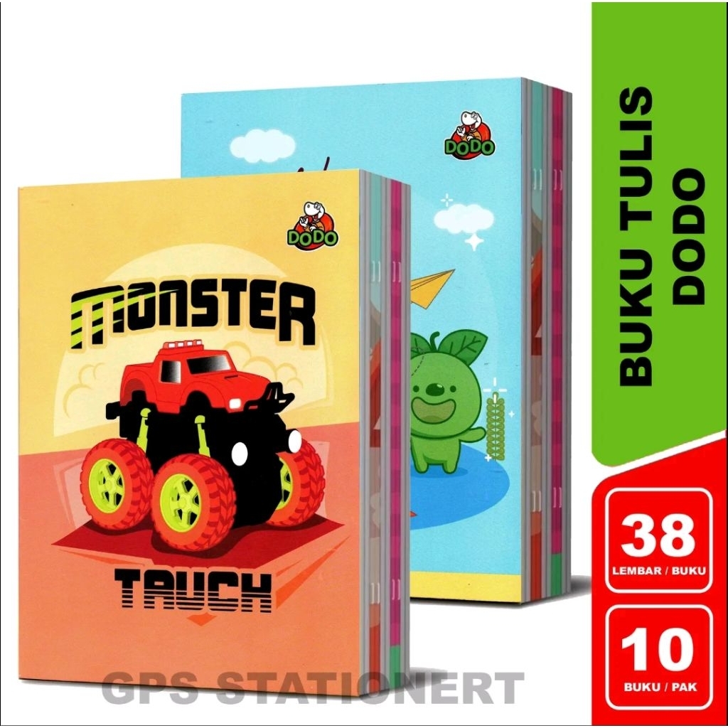 

Buku tulis Dodo 38 lembar 1 pack isi ( 10 buku )
