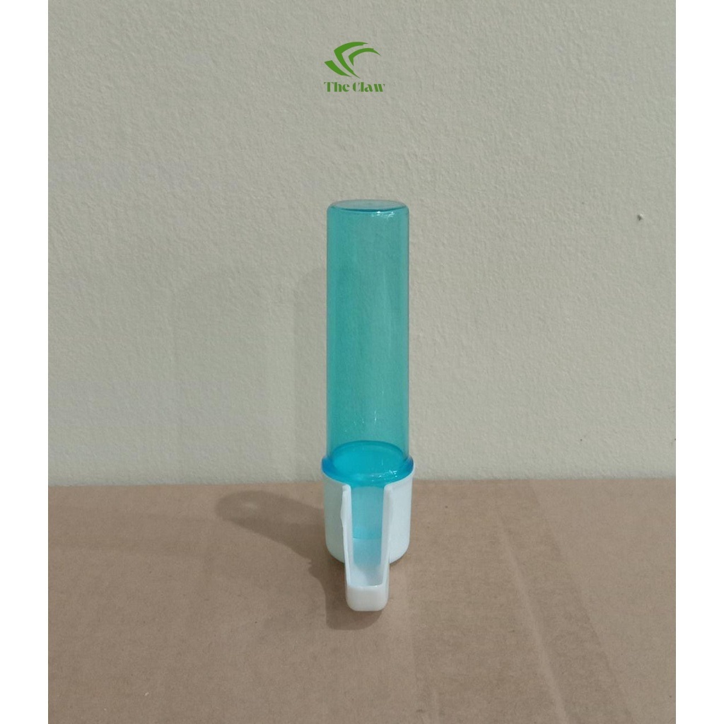 (The Claw) Dispenser Tabung Kotak Kecil Mini Cepuk Tempat Pakan Wadah Minum Makanan Burung Kenari Lo