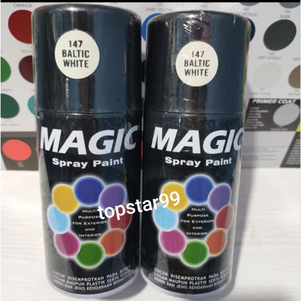 Pilok Pilox Pylox Cat Semprot Magic Baltic White 147 Putih Gading 300cc Spray Paint