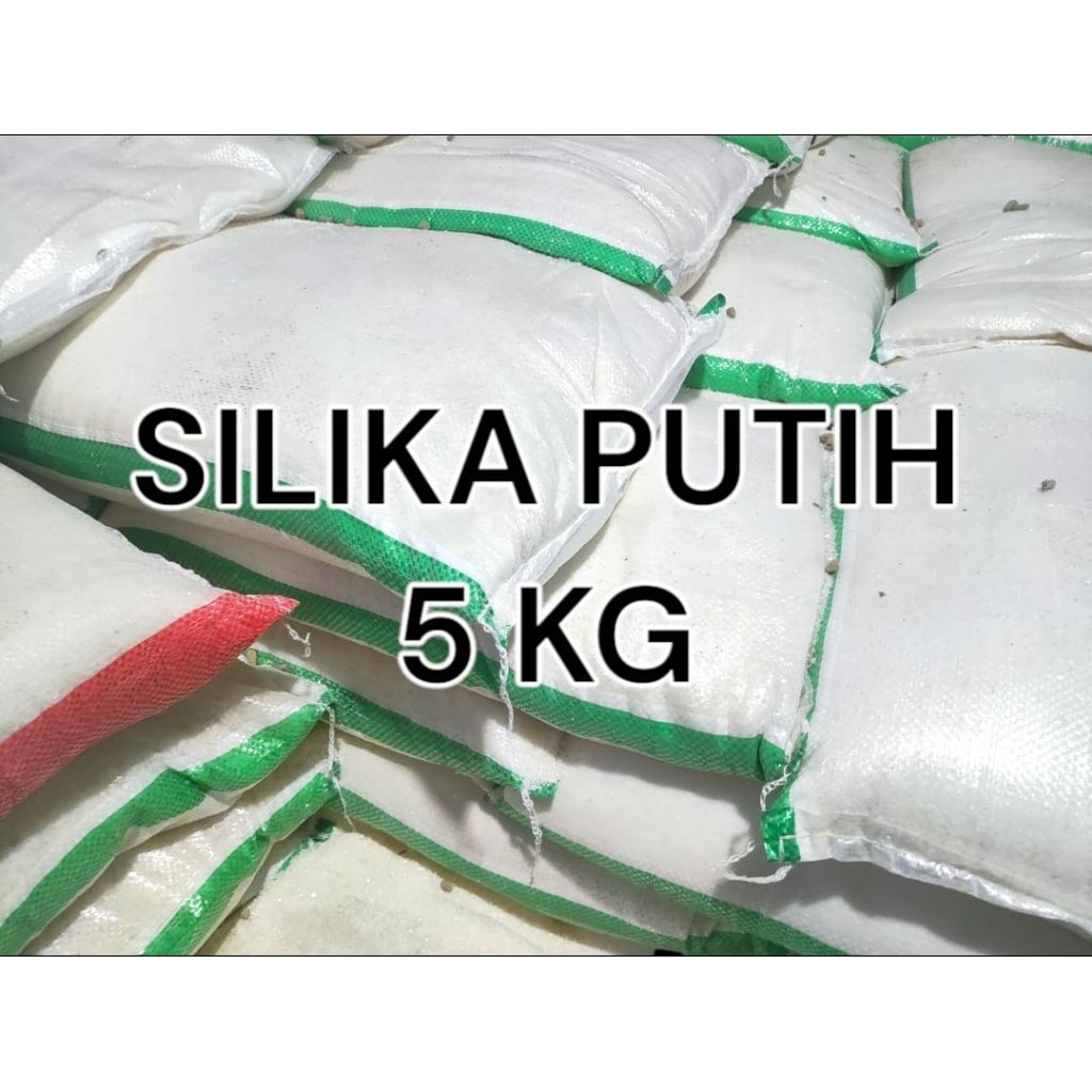 Marwa Mampir Silika Putih 5 Kg / Pasir Silika Putih / Pasir Silika / Silika Putih / Pasir Aquascape