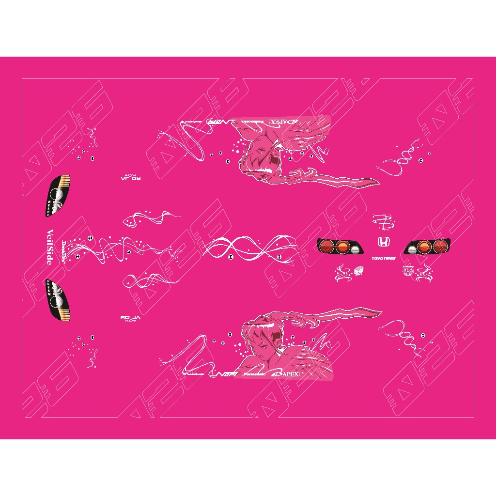 [WHITE TONER] Decal Hotwheels S2000 SUKI