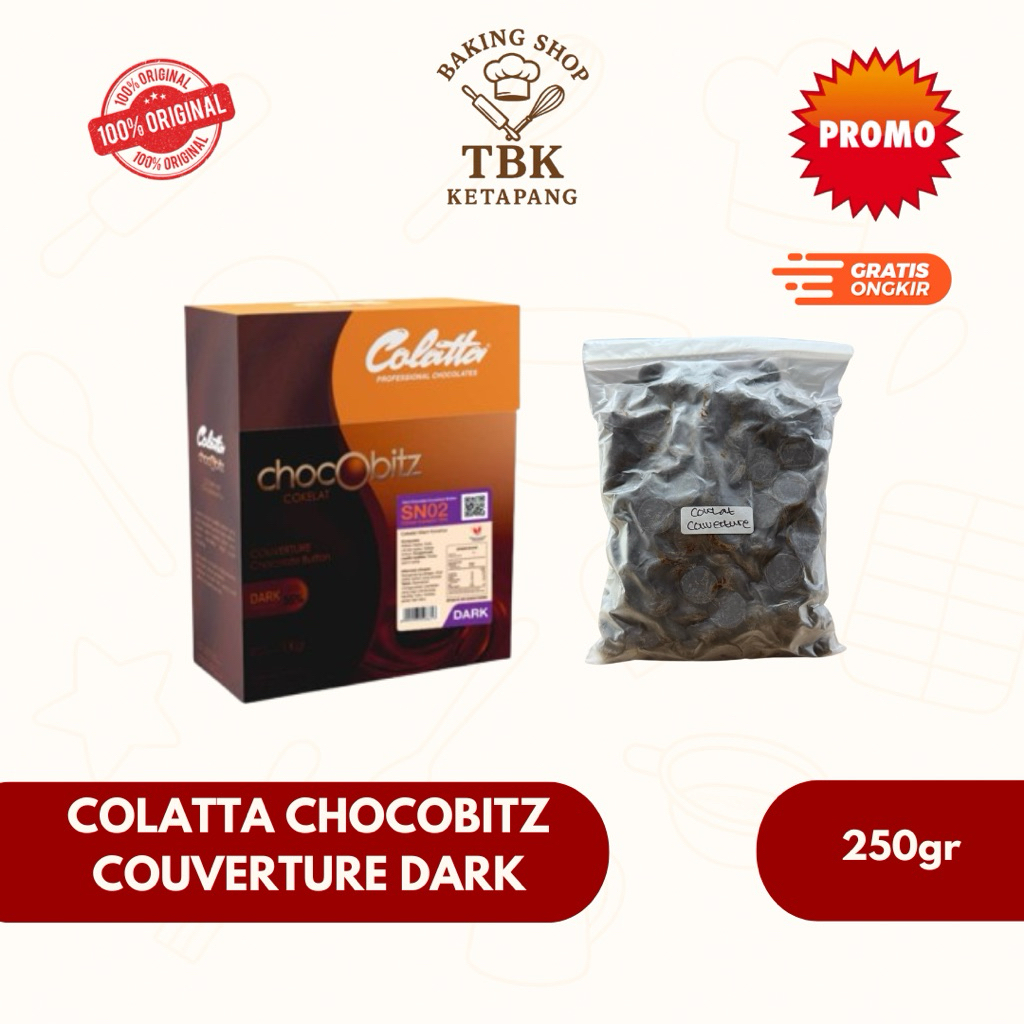 

Colatta Chocobitz Couverture Dark / Coklat Couverture Dark 250gr Repack