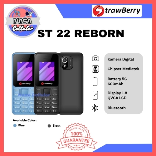 HP STRAWBERRY ST22 REBORN CANDYBAR (GARANSI RESMI STRAWBERRY)
