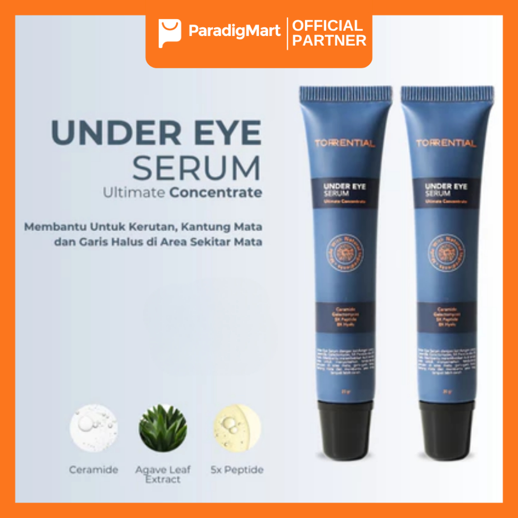 (2PCS) - TORRENTIAL Under Eye Serum Menyamarkan Kerutan dan Garis Halus Area Mata
