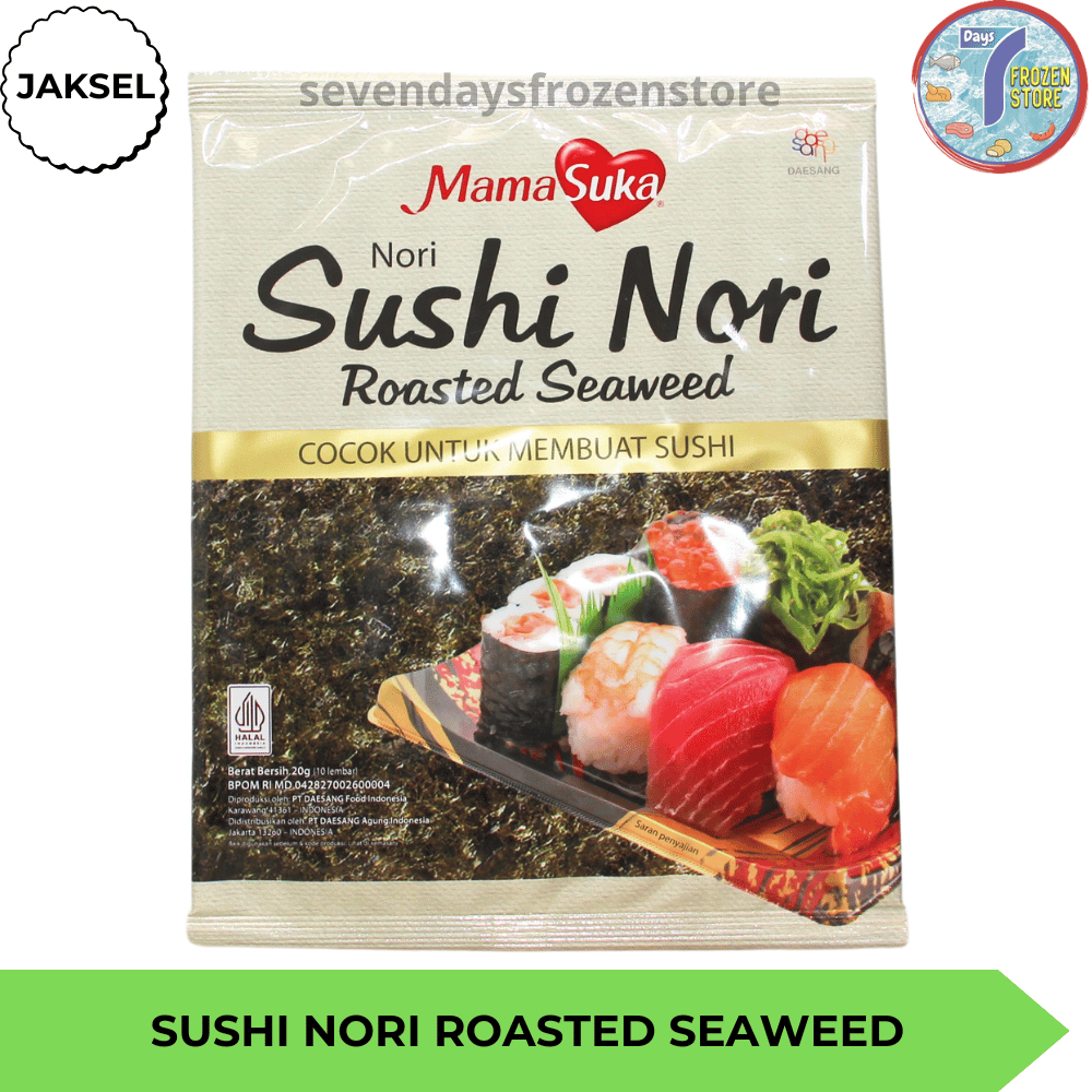 

Mama Suka Sushi Nori Rumput Laut Panggang Roasted Seaweed 20 gr