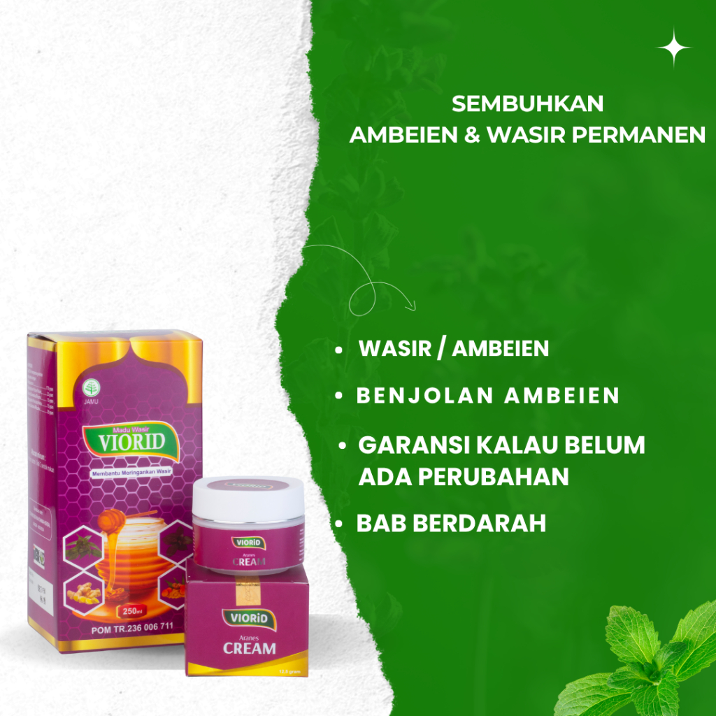 Paling Dicari Viorid Obat Ambeien Wasir Paling Ampuh Herbal Ambeyen Luar Dalam Stadium 1 2 3 4 Cepat