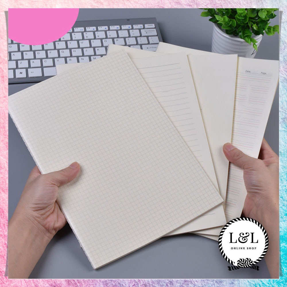 

Notebook Kotak Simpel Buku Tulis Grid Style Catatan Harian Buku Kotak-Kotak Multifungsi Anti Berantakan Rapi