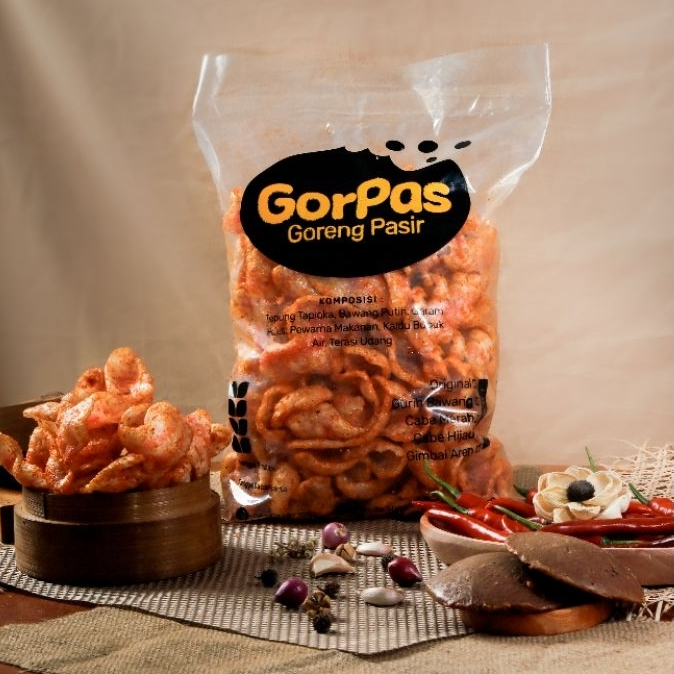 

KERUPUK GORENG PASIR GIMBAL AREN-SAMBAL IJO-GURIH BAWANG-ORIGINAL