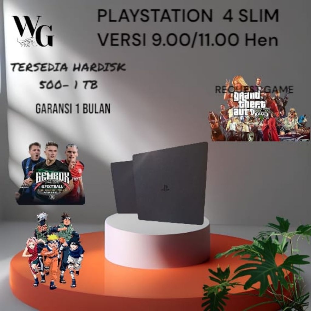 PS4/PLAYSTATION 4 SLIM HEN FIRMWEARE 9.00/11.00 FREE GAME