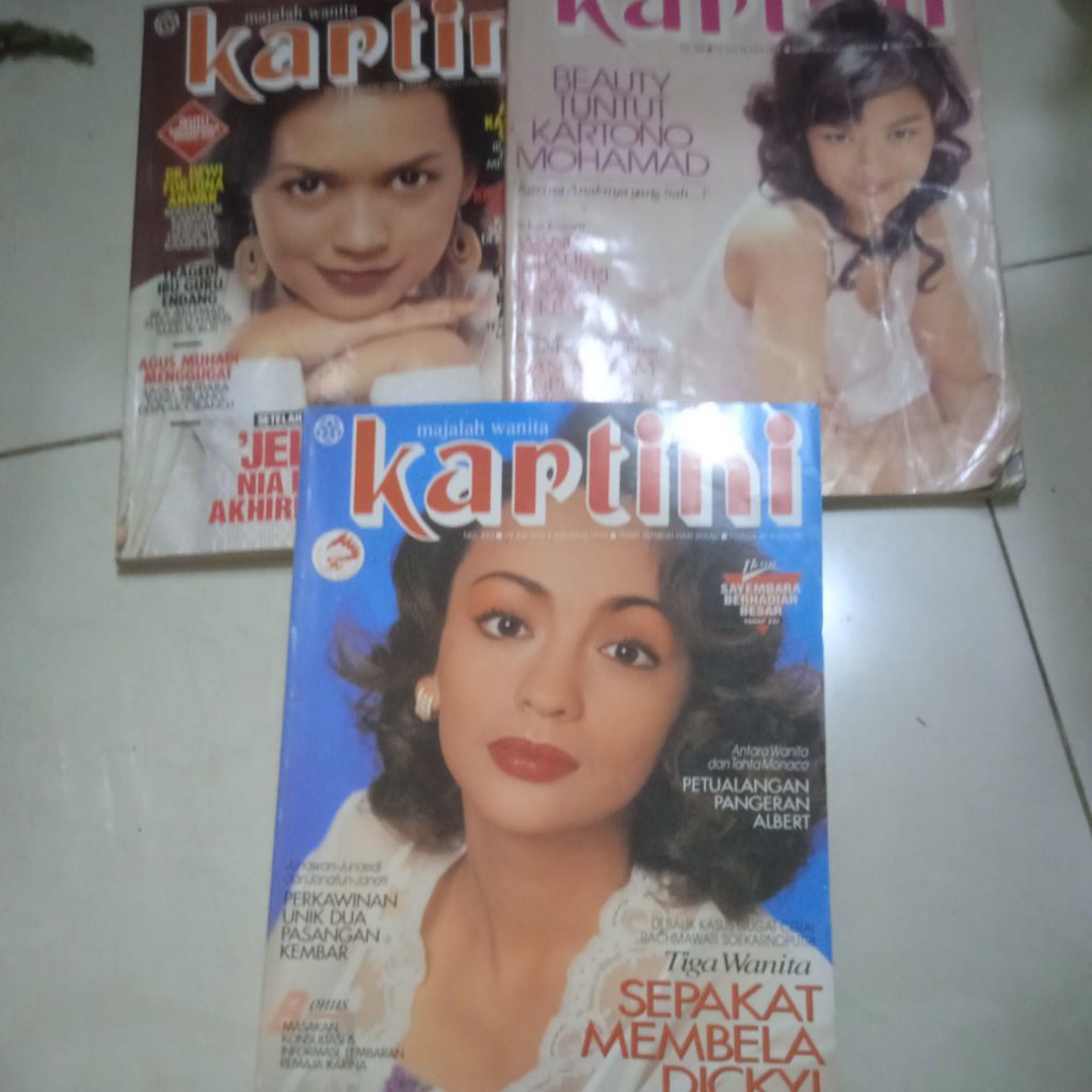 majalah kartini tahun 1990 an bekas original