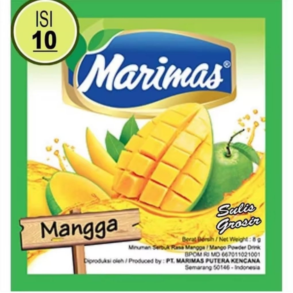 

Marimas Mangga Arumanis 1 Renceng isi 10 Sachet