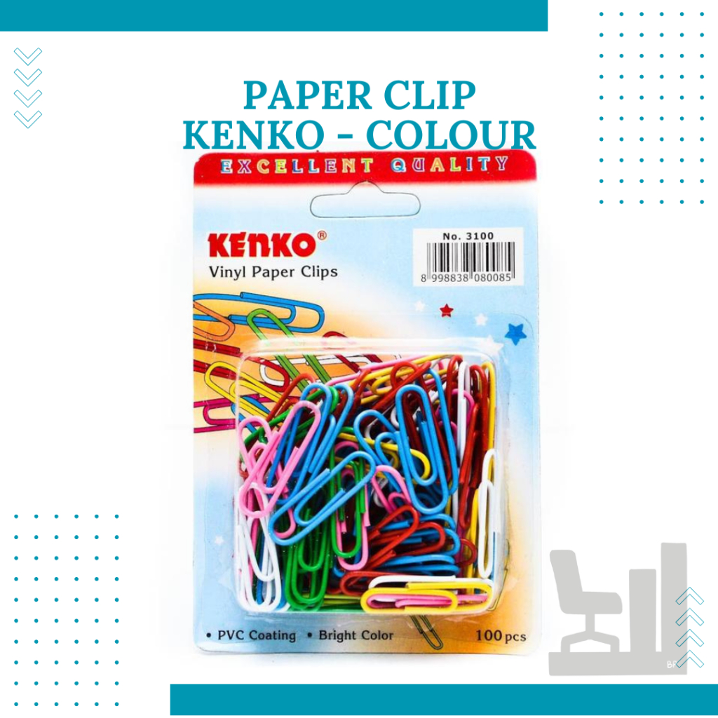 

Paper Clip Kenko Color Warna Warni | Klip kertas warna