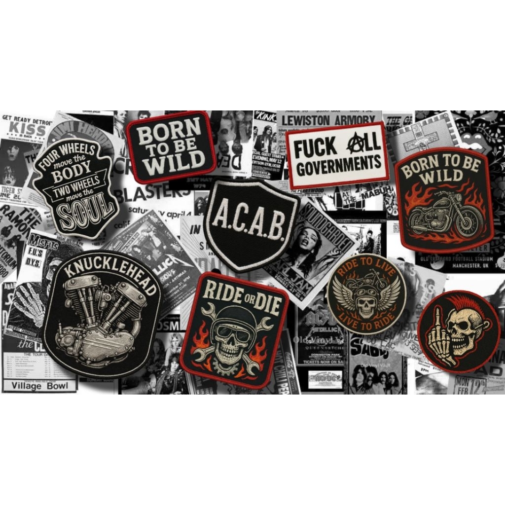Patch Bordir Motor Custom - Pilih Desainmu Sendiri