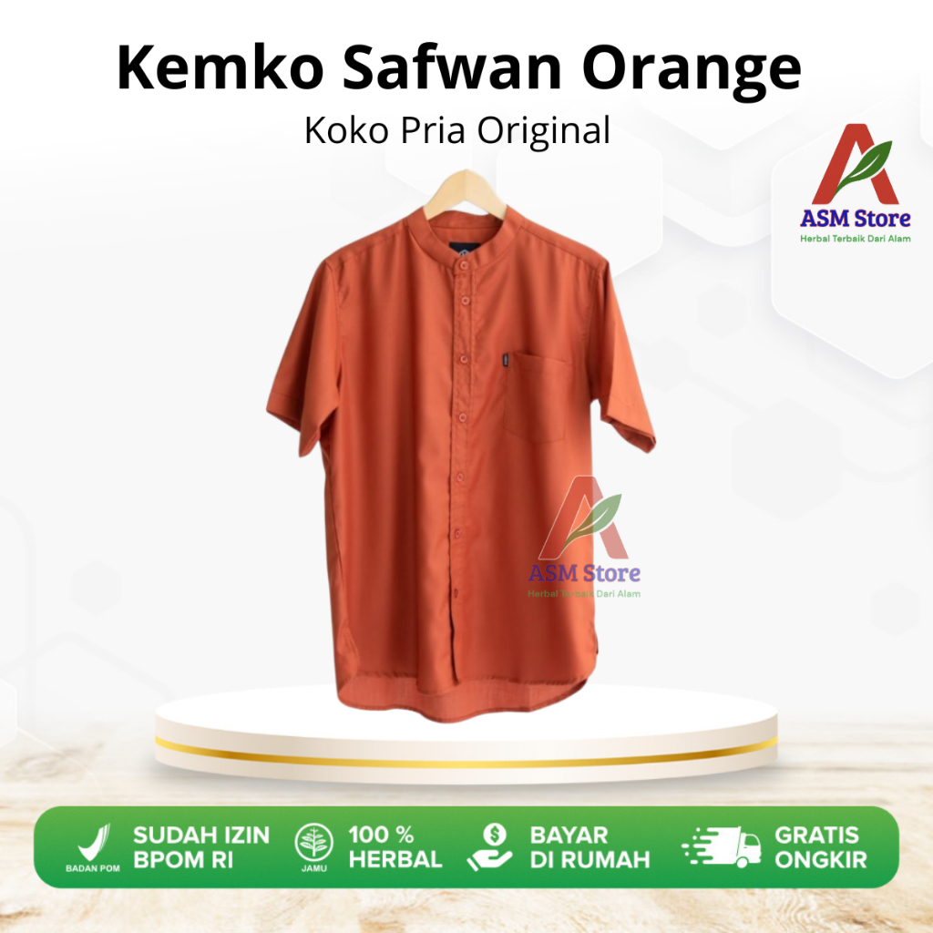 Kobrave - Kemko Safwan Orange Koko Pria Original