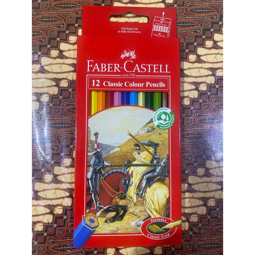 

pensil warna Fabercastell 12 warna classic colour