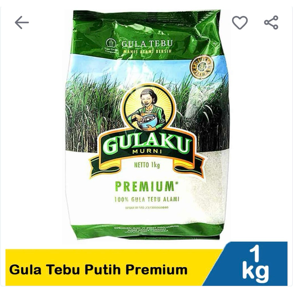 

Gulaku Gula Pasir Putih 1Kg