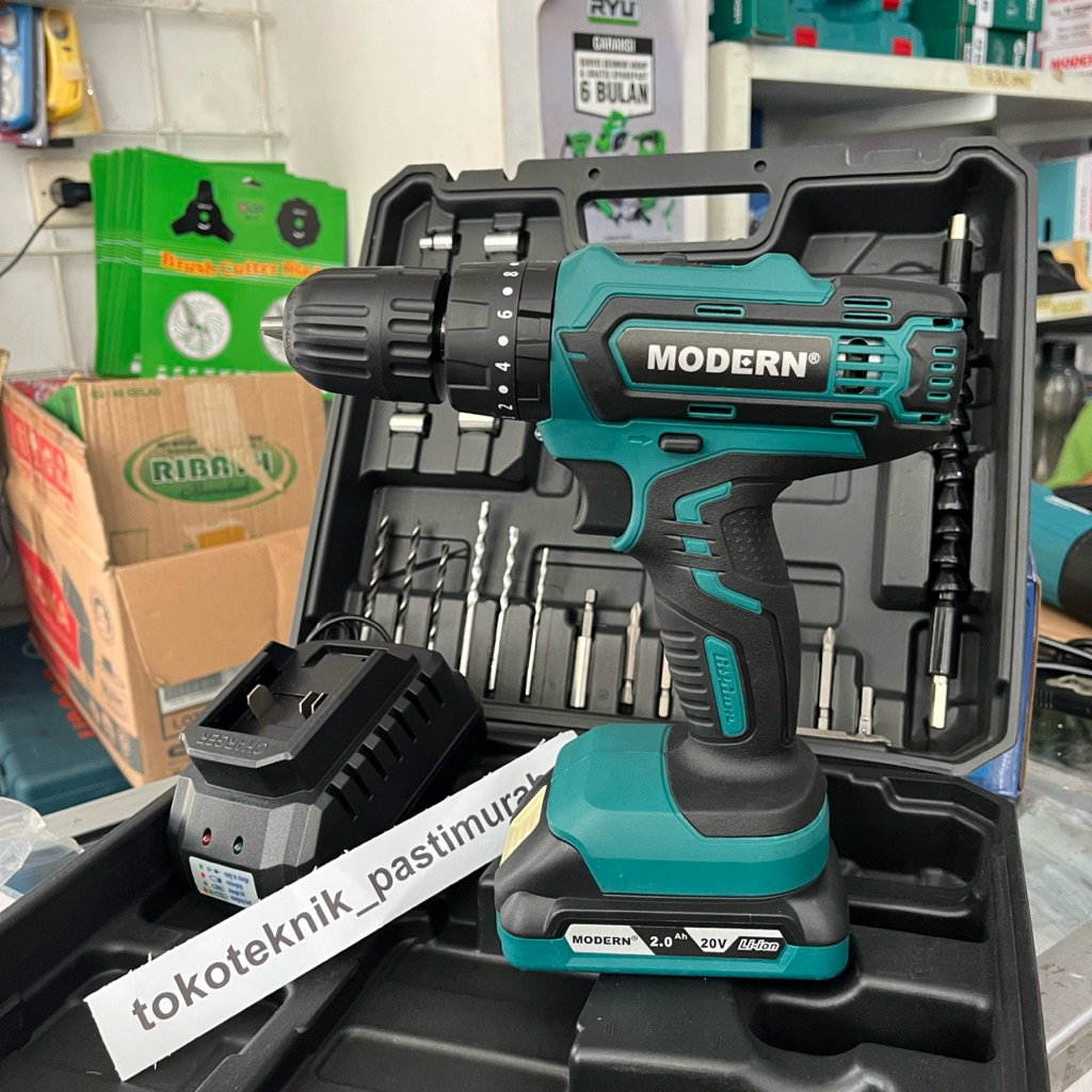 Sienashop_ Bor Cas Batrai 20V M-16/ Cordless Impact Modern M16 10Mm/ Borcas Batre M 16Set/ Bor