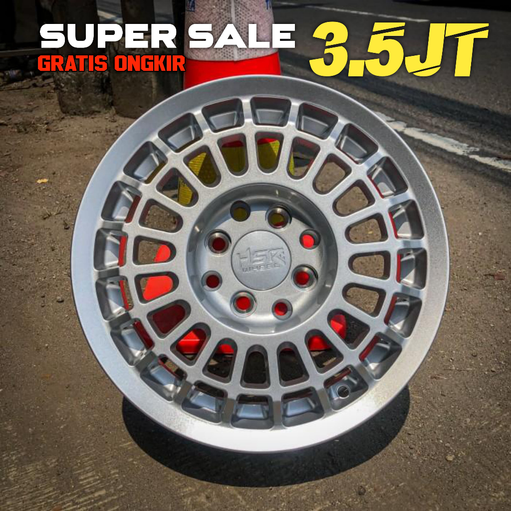 SALE 4pcs VELG HSR FUTBULS R14 Pelek Rally Wuling Airev Karimun Brio dll RING 14 / VELG MOBIL HSR