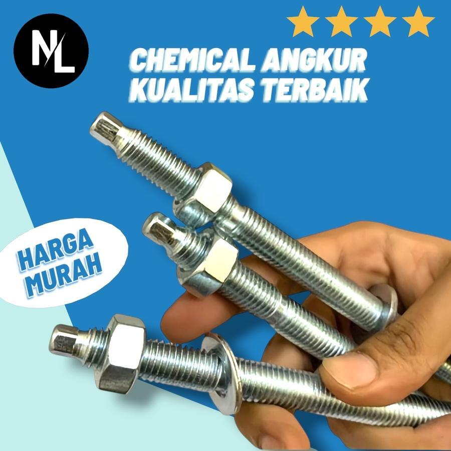 CHEMICAL ANGKUR M10X130 STUD BOLT/ CHEMICAL ANCHOR 10MM GRADE 5.8
