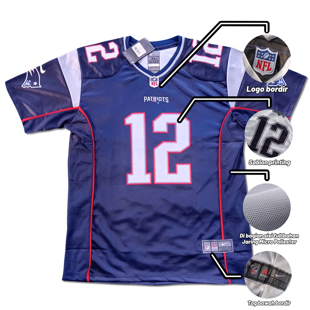 Jersey Nfl Tom Brady New England Patriots Nike